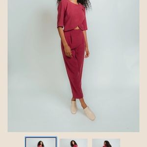 Madri small crossover jumpsuit, great for nursing moms or  the super stylish.